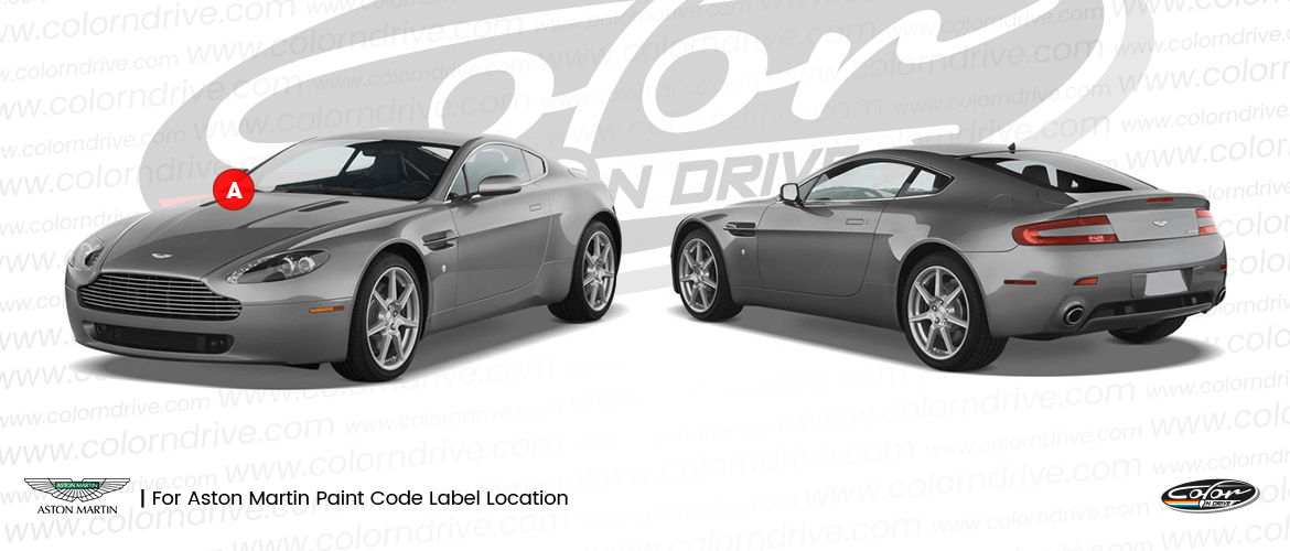 DB9 COUPE Paint Code Location