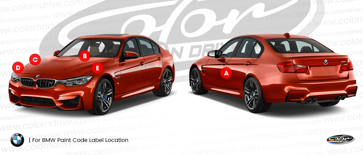 5-SERIES GT Paint Code Location