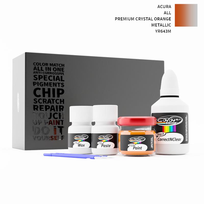 Acura ALL Premium Crystal Orange Metallic YR643M Touch Up Paint