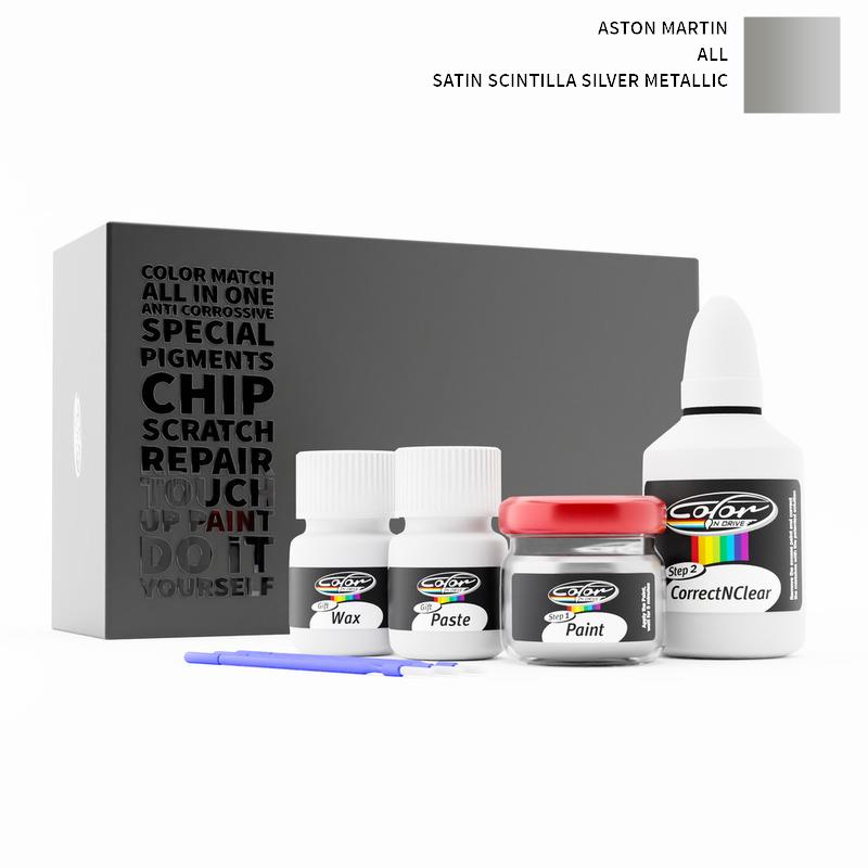 Aston Martin ALL Satin Scintilla Silver Metallic  Touch Up Paint