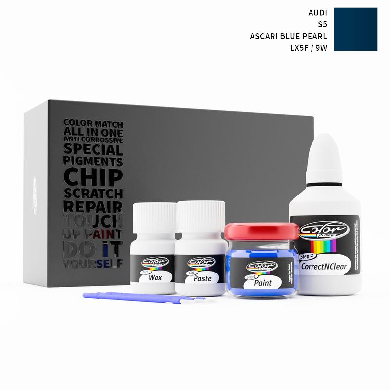 Audi S5 Ascari Blue Pearl LX5F / 9W Touch Up Paint