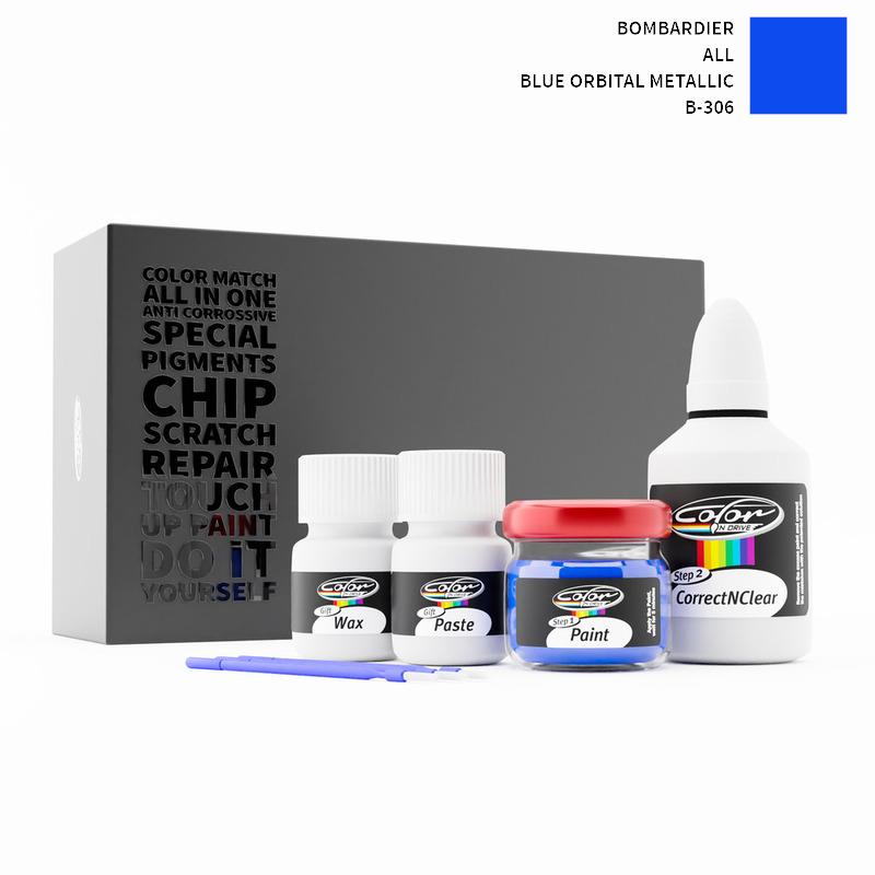 Bombardier ALL Blue Orbital Metallic B-306 Touch Up Paint