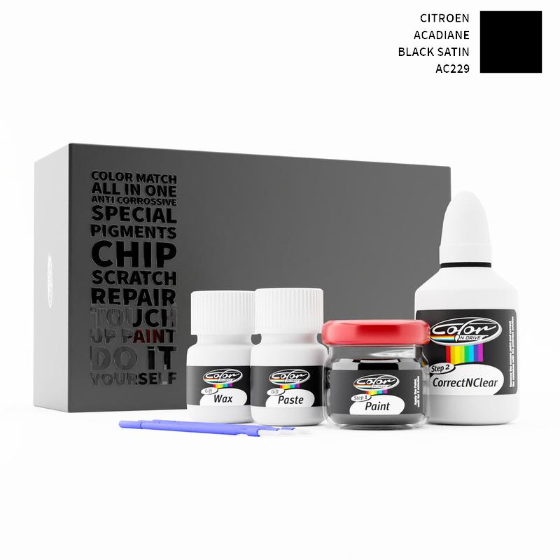 Citroen Acadiane Black Satin AC229 Touch Up Paint