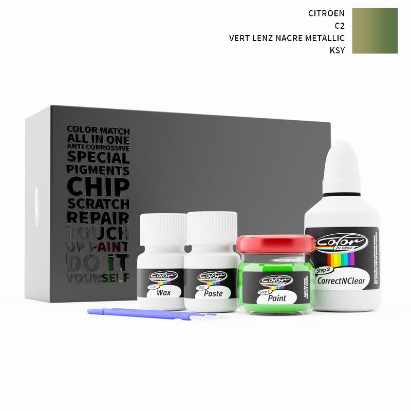 Citroen C2 Vert Lenz Nacre Metallic KSY Touch Up Paint