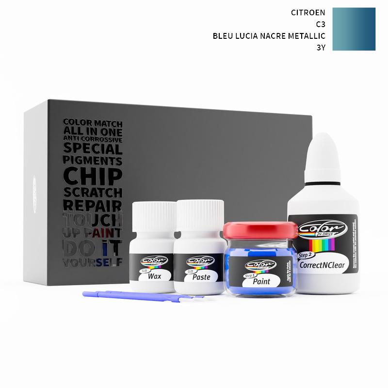 Citroen C3 Bleu Lucia Nacre Metallic 3Y Touch Up Paint