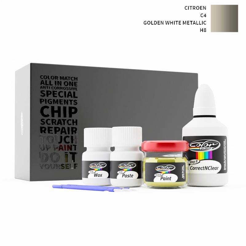 Citroen C4 Golden White Metallic H8 Touch Up Paint