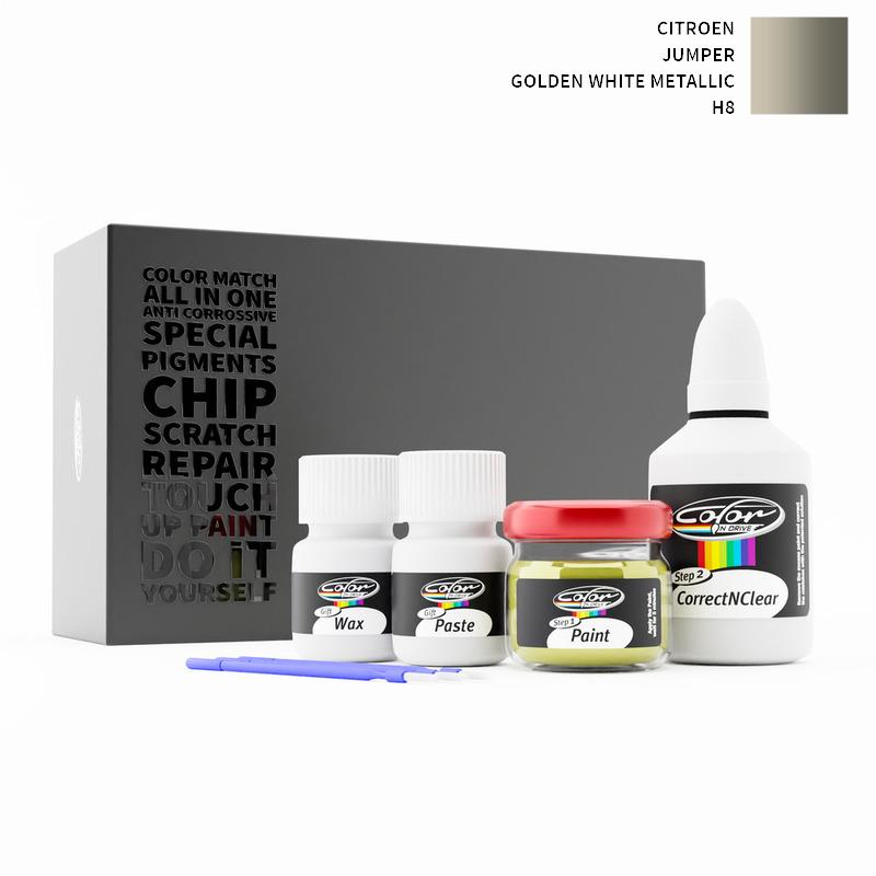 Citroen Jumper Golden White Metallic H8 Touch Up Paint