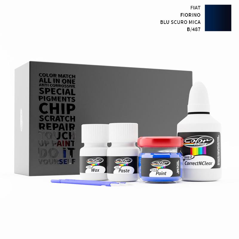 Fiat Fiorino Blu Scuro Mica 487/B Touch Up Paint