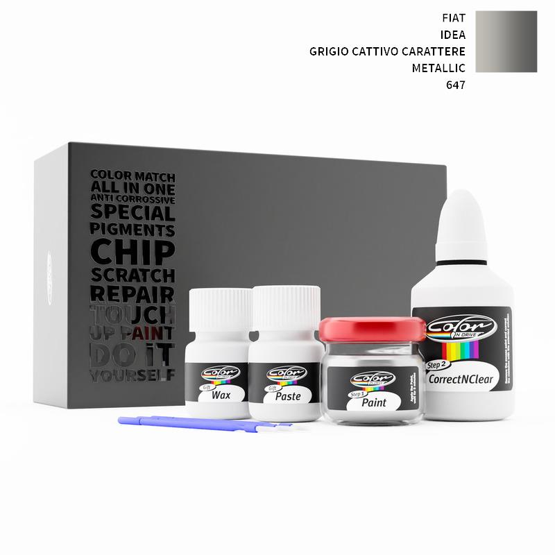 Fiat Idea Grigio Cattivo Carattere Metallic 647 Touch Up Paint