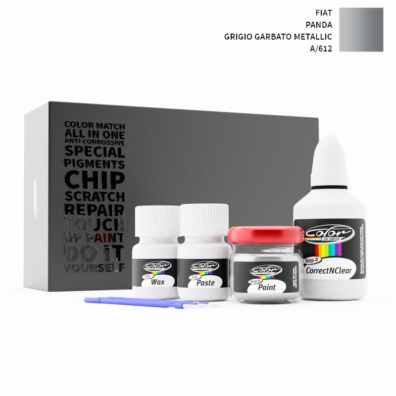 Fiat Panda Grigio Garbato Metallic 612/A Touch Up Paint