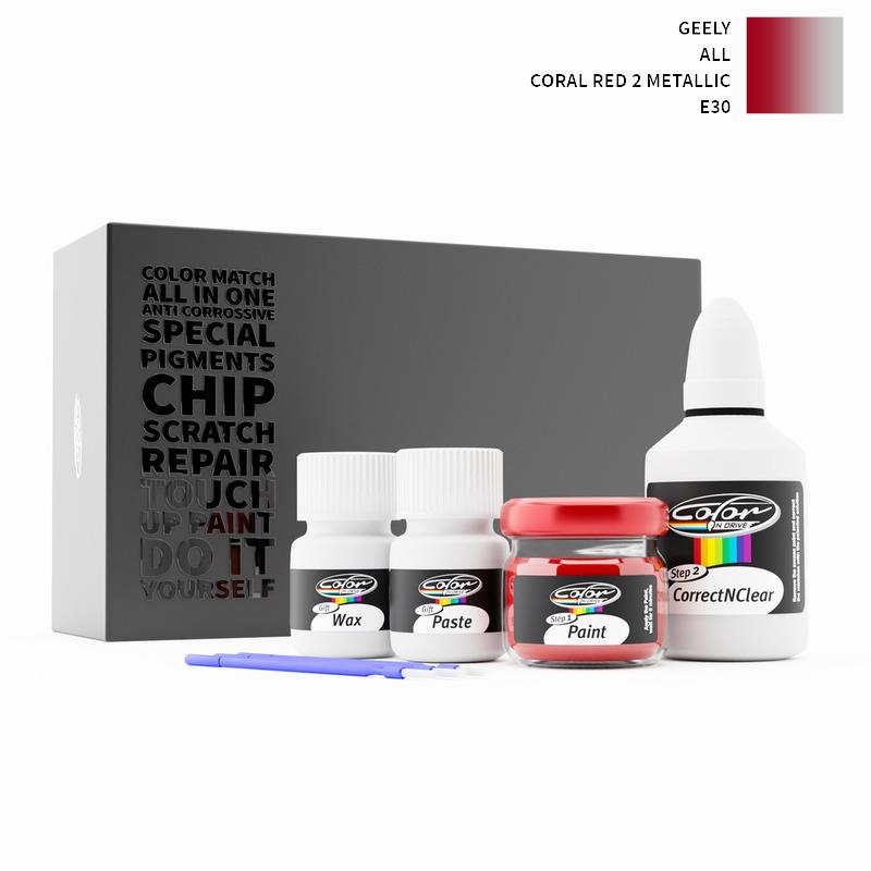 Geely ALL Coral Red 2 Metallic E30 Touch Up Paint