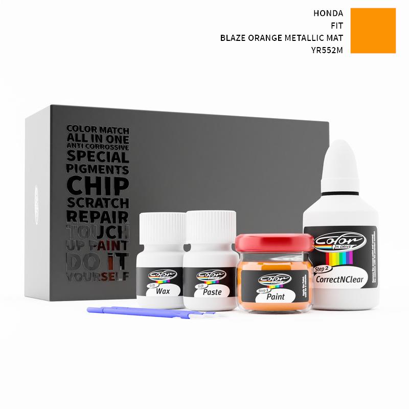 Honda FIT Blaze Orange Metallic Mat YR552M Touch Up Paint