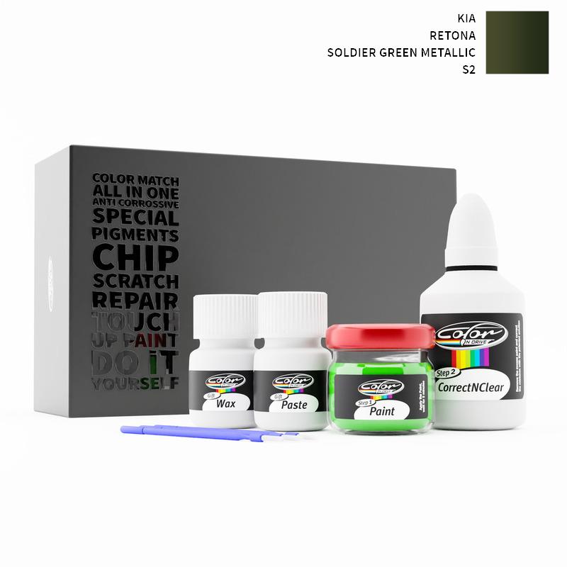 KIA Retona Soldier Green Metallic S2 Touch Up Paint