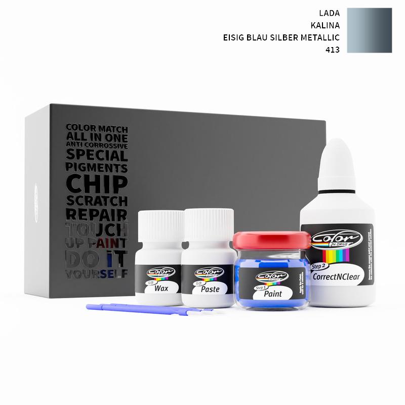 Lada Kalina Eisig Blau Silber Metallic 413 Touch Up Paint