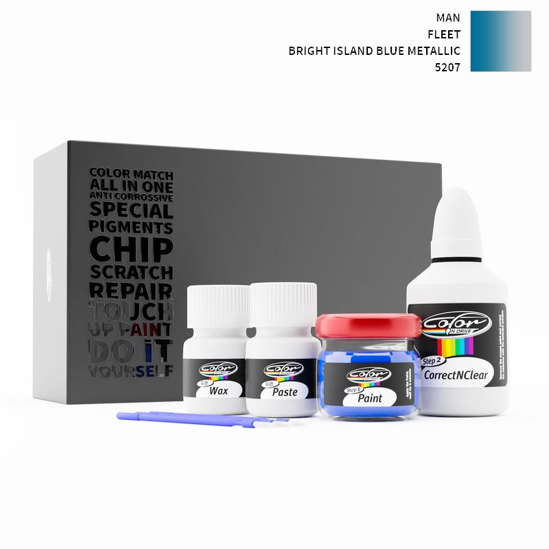 MAN Fleet Bright Island Blue Metallic 5207 Touch Up Paint