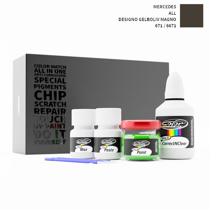 Mercedes ALL Designo Gelboliv Magno 6671 / 671 Touch Up Paint