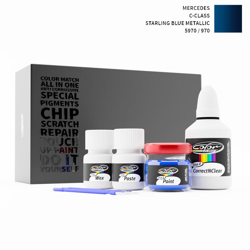 Mercedes C-Class Starling Blue Metallic 970 / 5970 Touch Up Paint