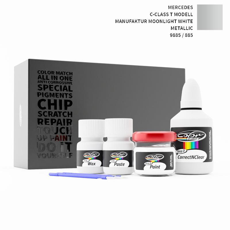 Mercedes C-Class T Modell Manufaktur Moonlight White Metallic 885 / 9885 Touch Up Paint