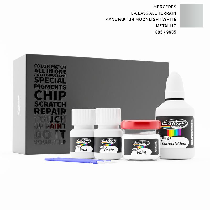 Mercedes E-Class All Terrain Manufaktur Moonlight White Metallic 9885 / 885 Touch Up Paint