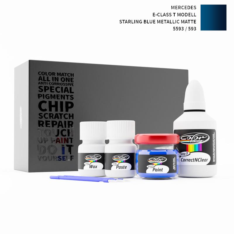 Mercedes E-Class T Modell Starling Blue Metallic Matte 593 / 5593 Touch Up Paint