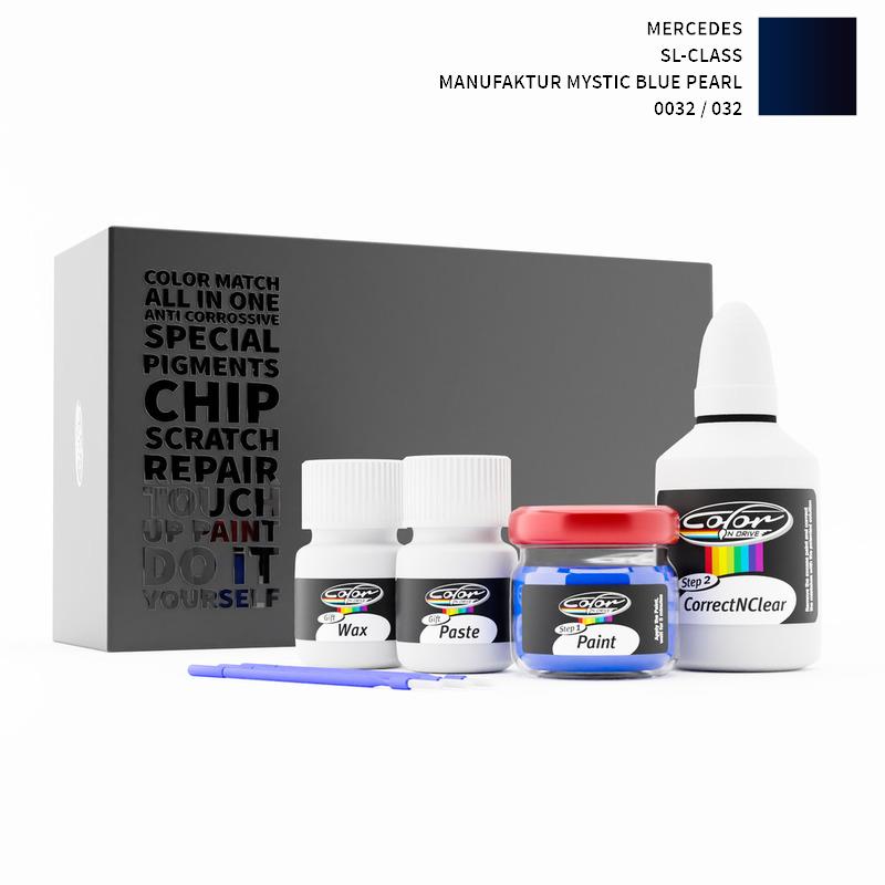 Mercedes Sl-Class Manufaktur Mystic Blue Pearl 032 / 0032 Touch Up Paint