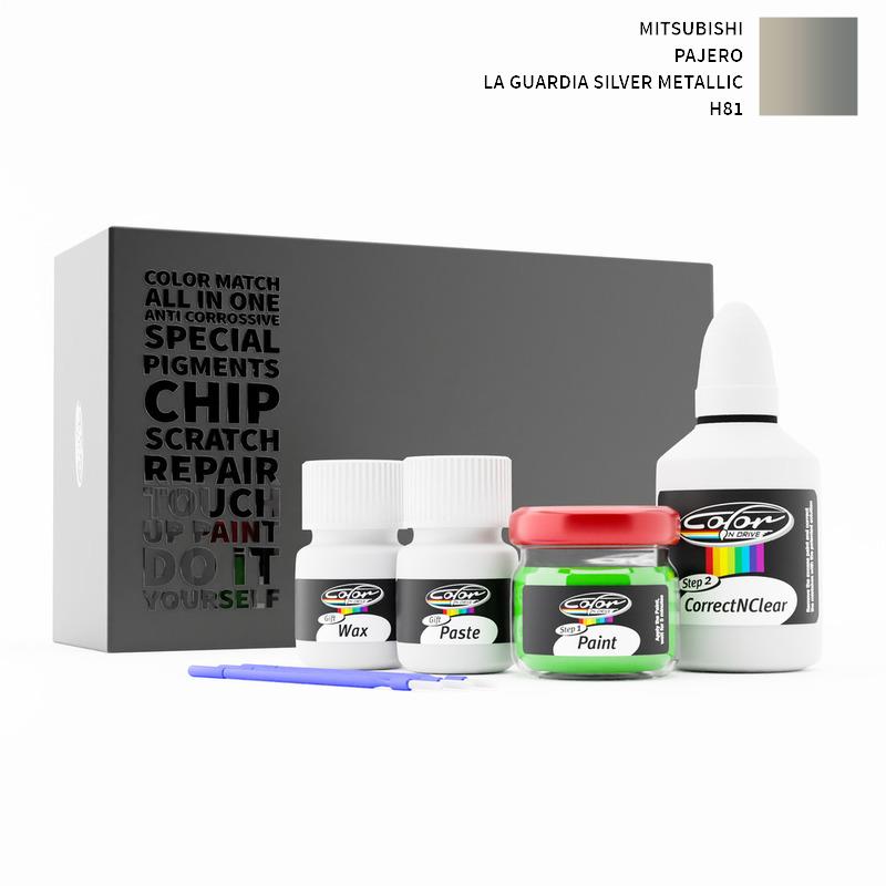 Mitsubishi Pajero La Guardia Silver Metallic H81 Touch Up Paint