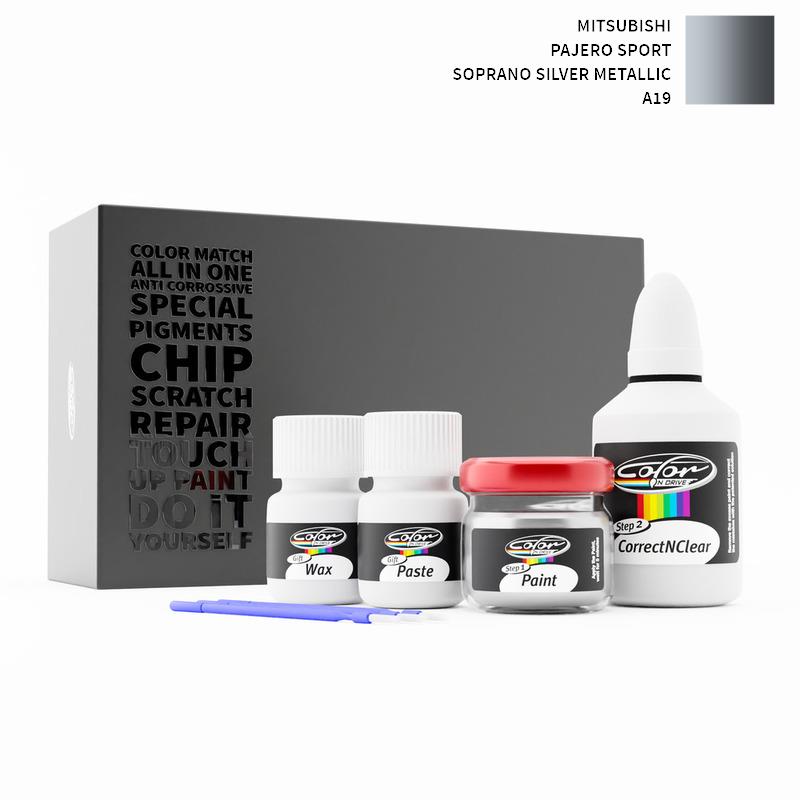 Mitsubishi Pajero Sport Soprano Silver Metallic A19 Touch Up Paint