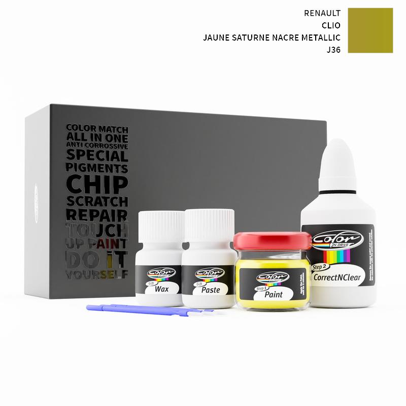 Renault Clio Jaune Saturne Nacre Metallic J36 Touch Up Paint