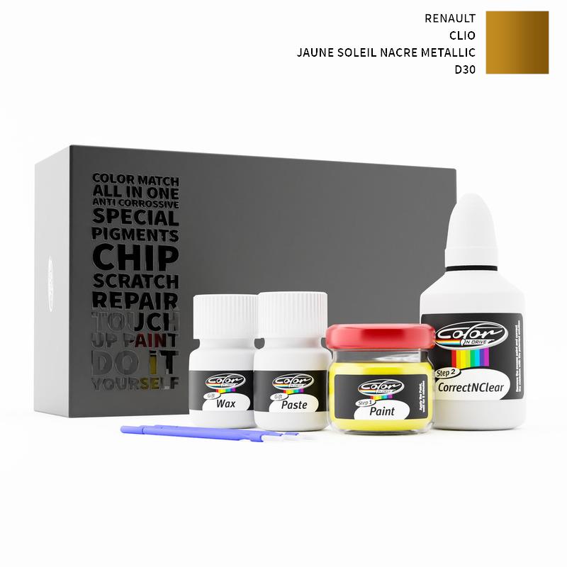 Renault Clio Jaune Soleil Nacre Metallic D30 Touch Up Paint