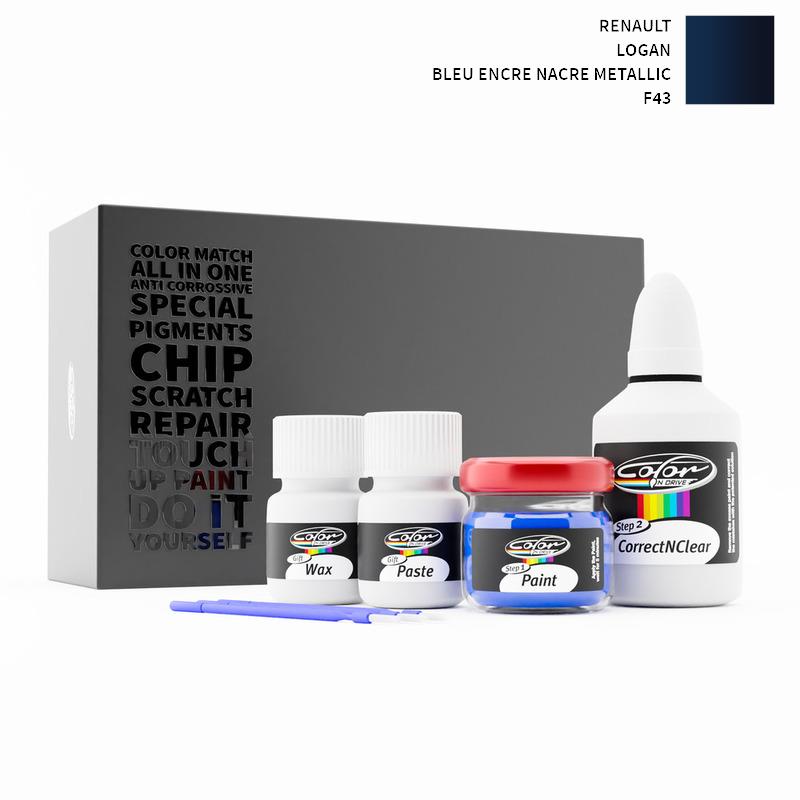 Renault Logan Bleu Encre Nacre Metallic F43 Touch Up Paint