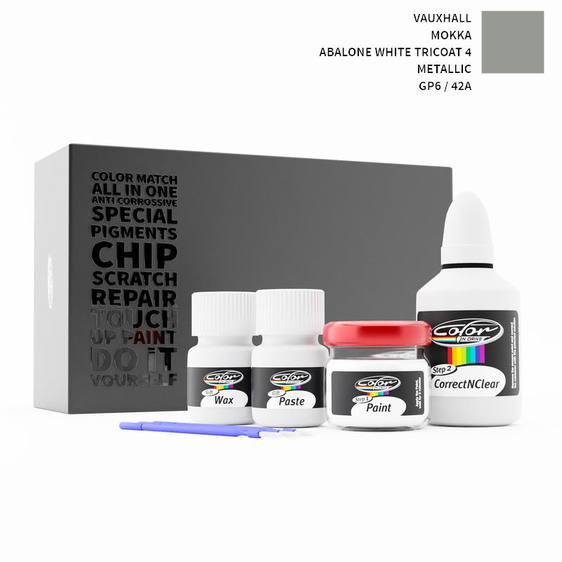 Vauxhall Mokka Abalone White Tricoat 4 Metallic GP6 / 42A Touch Up Paint